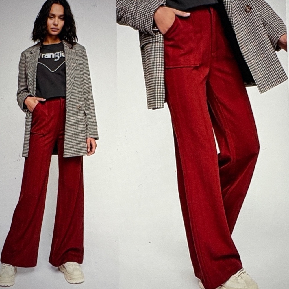 Free People Rudy High Waist Flare Wide Leg Pants 8 - Picture 2 of 11